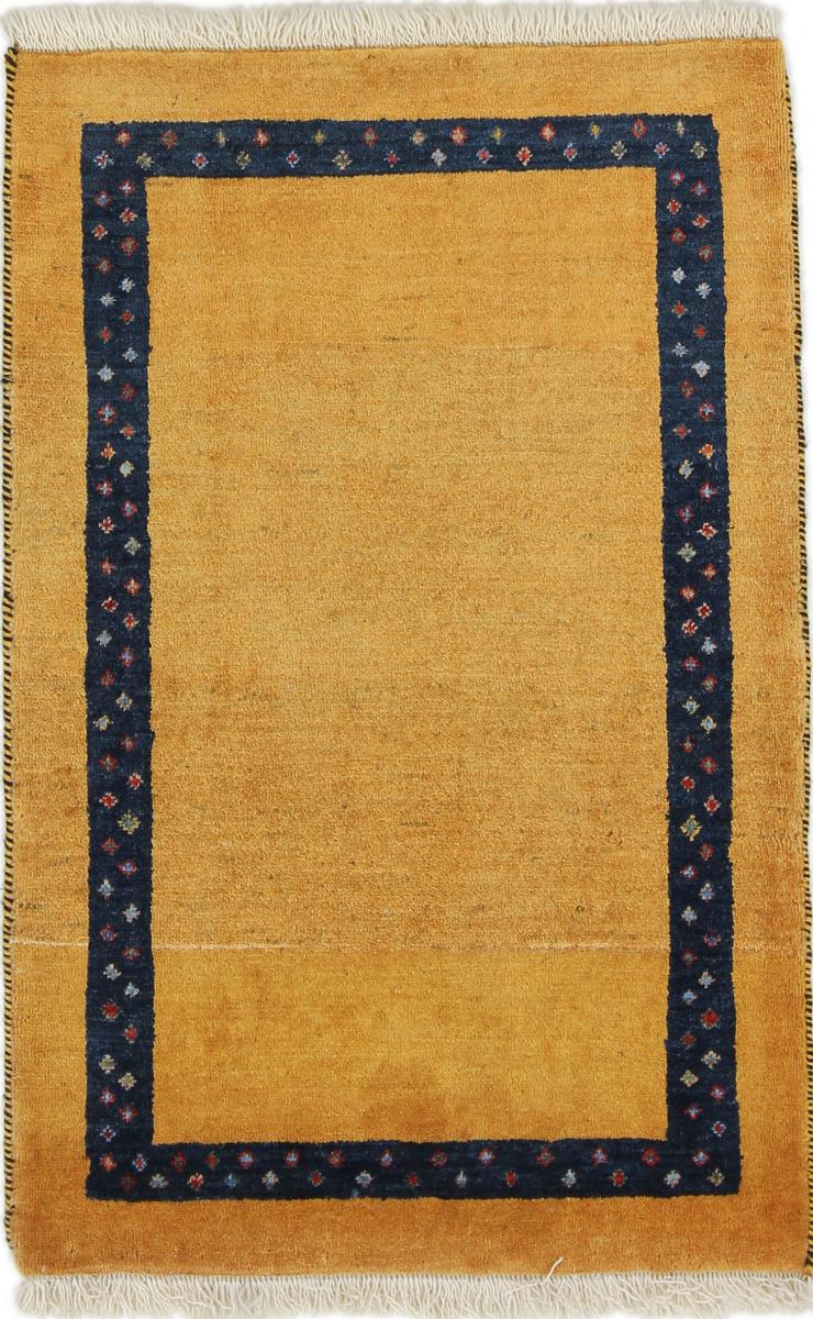 Persian Rug Persian Gabbeh Loribaft 3'2"x2'1" 3'2"x2'1", Persian Rug Knotted by hand