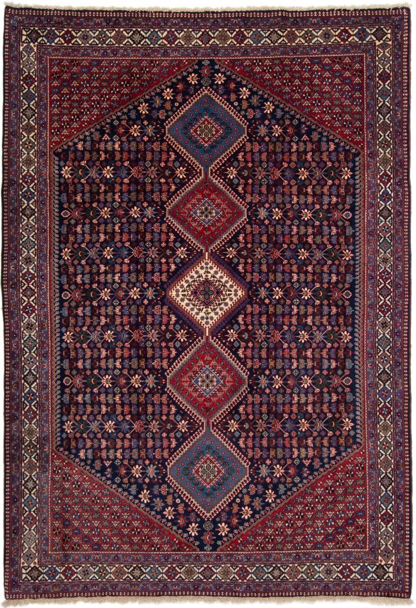Persian Rug Yalameh 10'0"x6'10" 10'0"x6'10", Persian Rug Knotted by hand