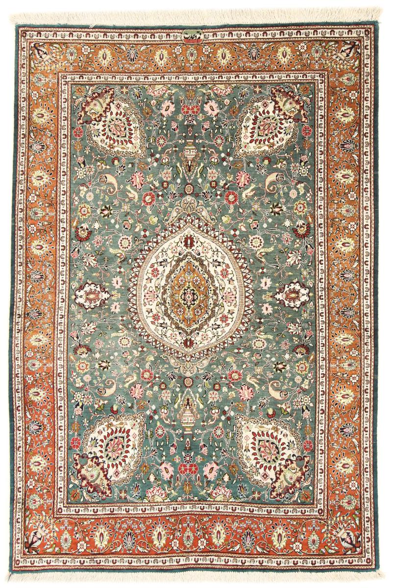 Persian Rug Qum Silk 152x103 152x103, Persian Rug Knotted by hand