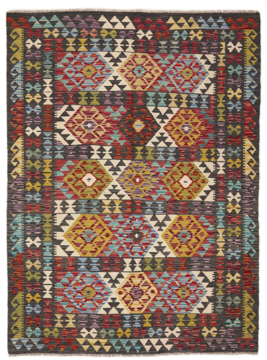 Afghanischer Teppich Kelim Afghan 196x145 196x145, Perserteppich Handgewebt