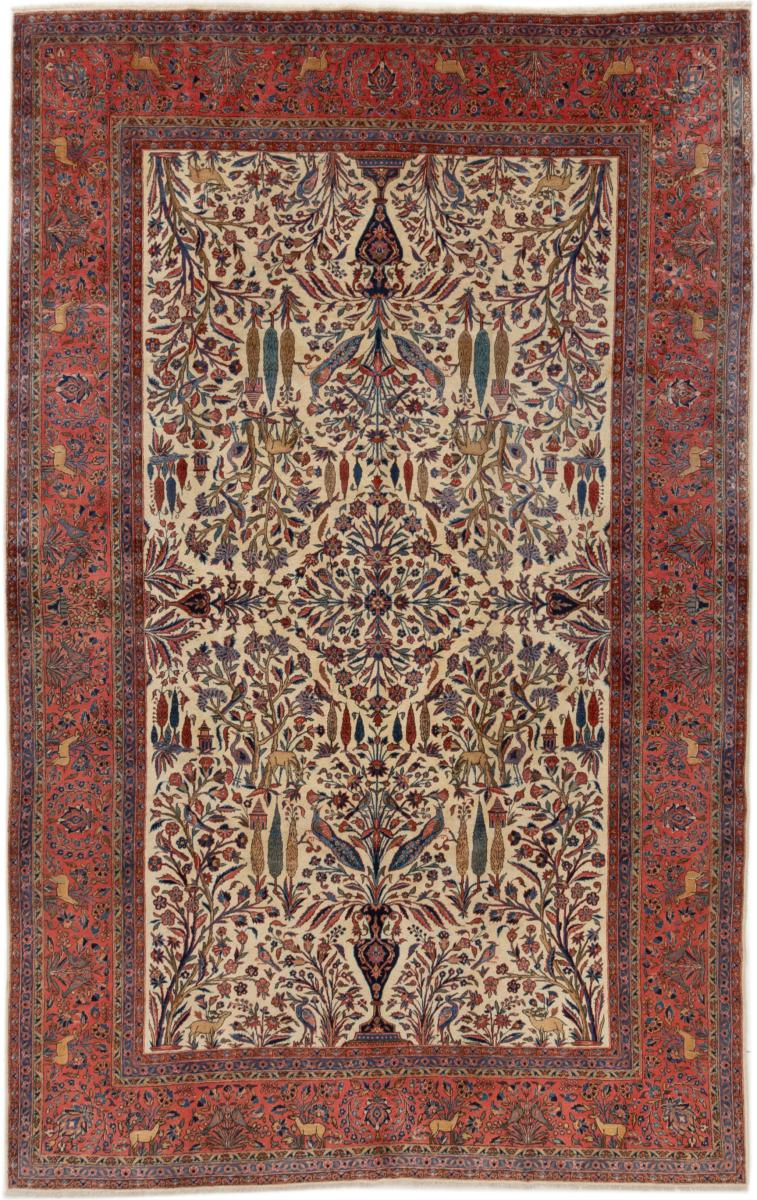 Tapis persan Kashan Antique 318x207 318x207, Tapis persan Noué à la main