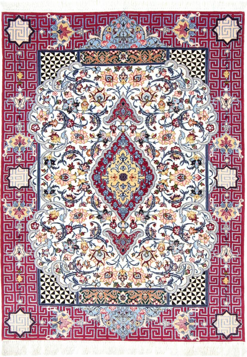 Persian Rug Isfahan Silk Warp 152x108 152x108, Persian Rug Knotted by hand