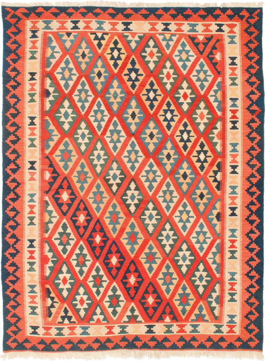  ペルシャ絨毯 キリム Fars 218x161 218x161,  ペルシャ絨毯 手織り