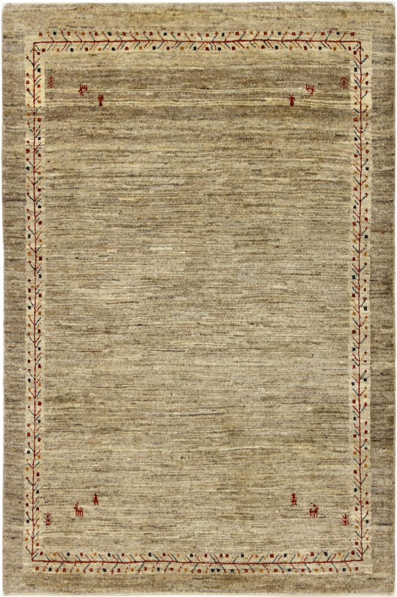 Persian Rug Persian Gabbeh Loribaft 4'2"x2'9" 4'2"x2'9", Persian Rug Knotted by hand