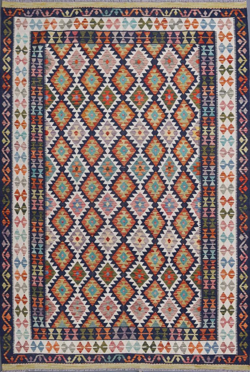 Afghanischer Teppich Kelim Afghan 9'11"x6'9" 9'11"x6'9", Perserteppich Handgewebt
