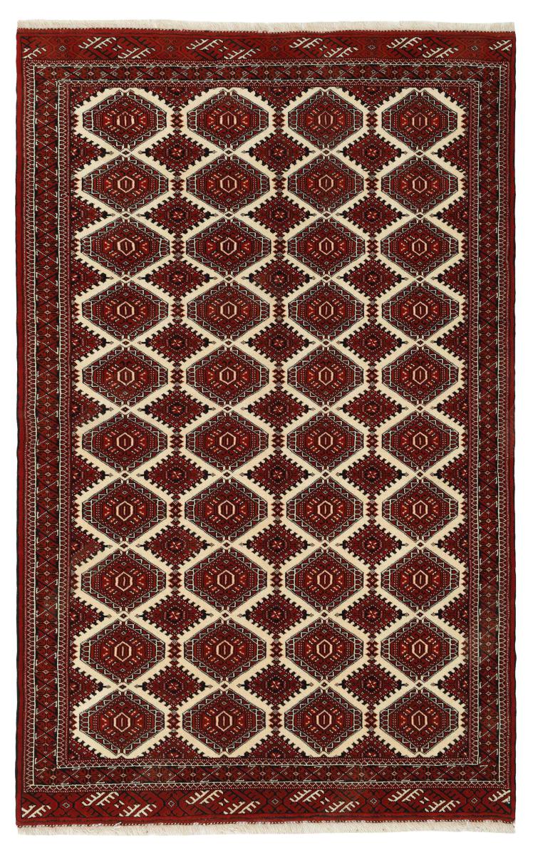 Persian Rug Turkaman 251x156 251x156, Persian Rug Knotted by hand