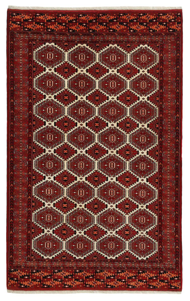 Persialainen matto Turkaman 247x158 247x158, Persialainen matto Solmittu käsin