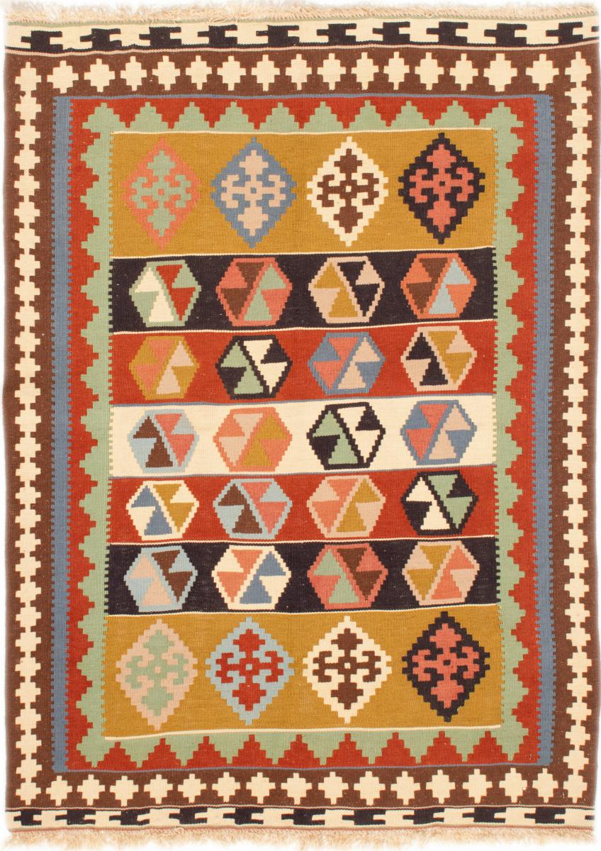 Persian Rug Kilim Fars 4'7"x3'2" 4'7"x3'2", Persian Rug Woven by hand