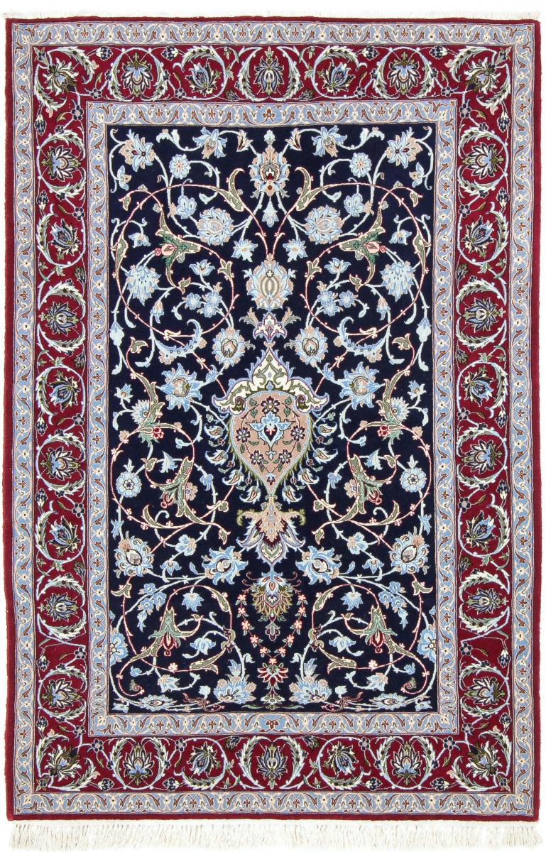 Perserteppich Isfahan Seidenkette 170x111 170x111, Perserteppich Handgeknüpft