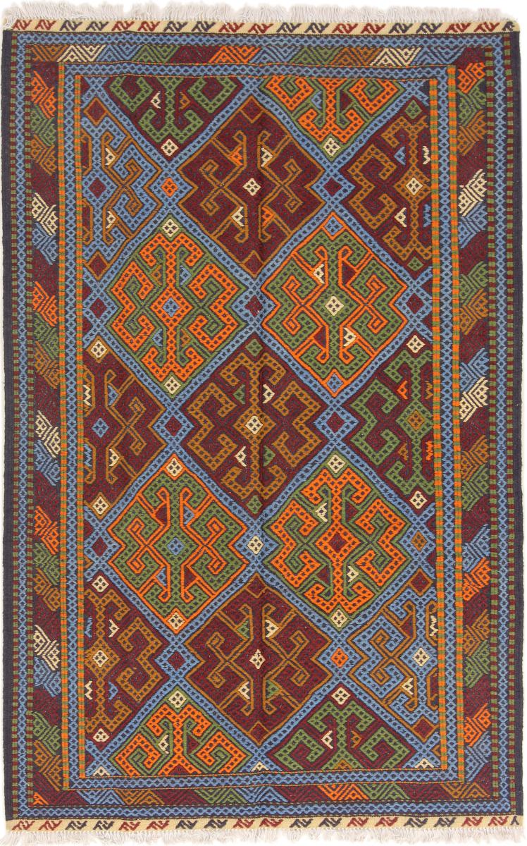 Afghansk tæppe Kelim Afghan 186x120 186x120, Persisk tæppe Håndvævet