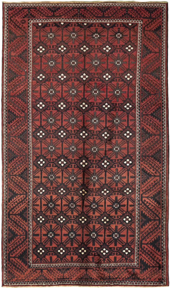 Persian Rug Turkaman 9'5"x5'5" 9'5"x5'5", Persian Rug Knotted by hand