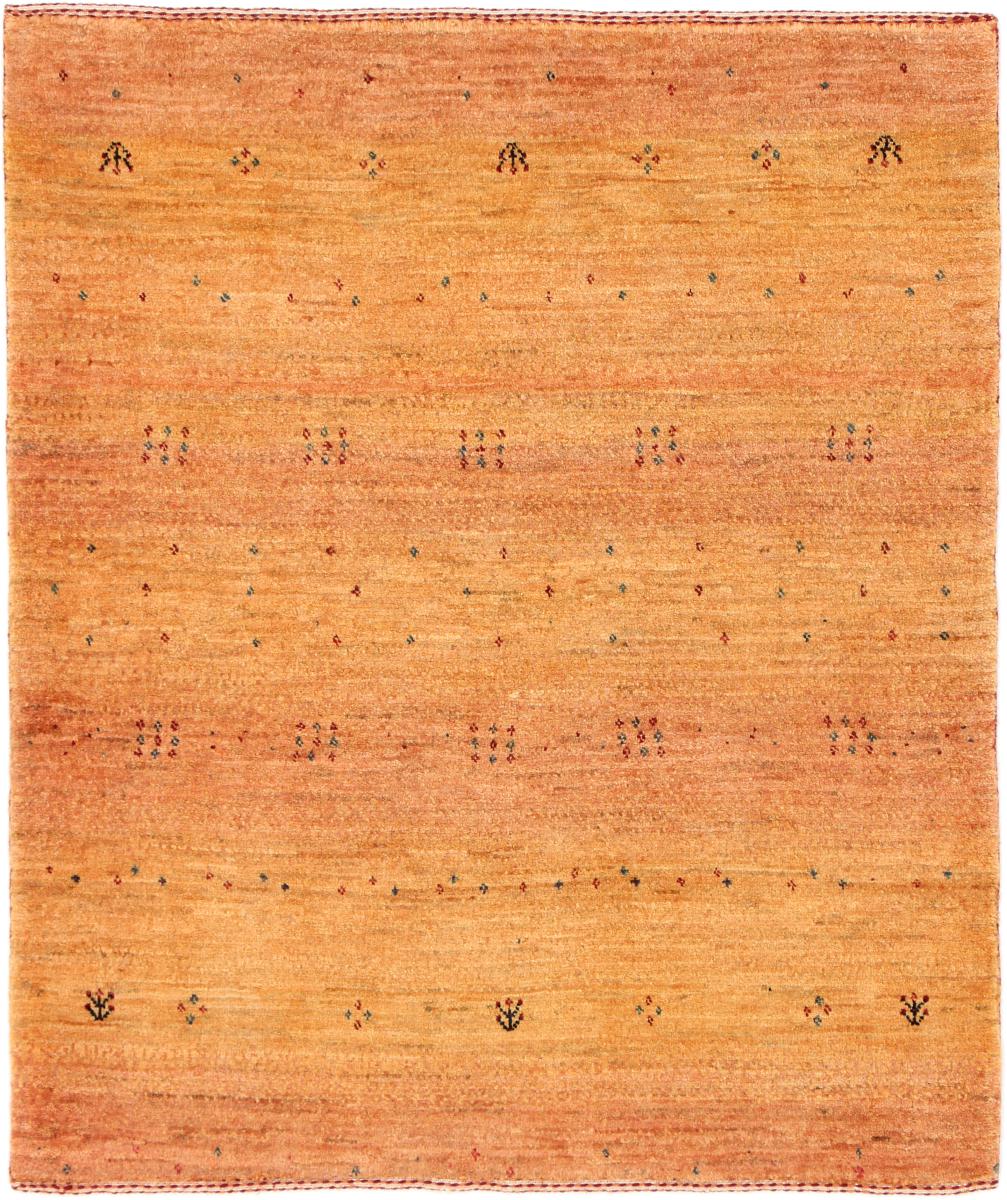 Tapis persan Persan Gabbeh Loribaft Atash 106x89 106x89, Tapis persan Noué à la main