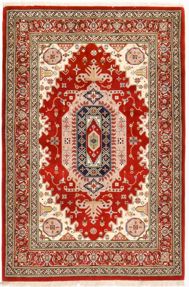 Persian Rug Eilam Silk Warp 6'9"x4'4" 6'9"x4'4", Persian Rug Knotted by hand