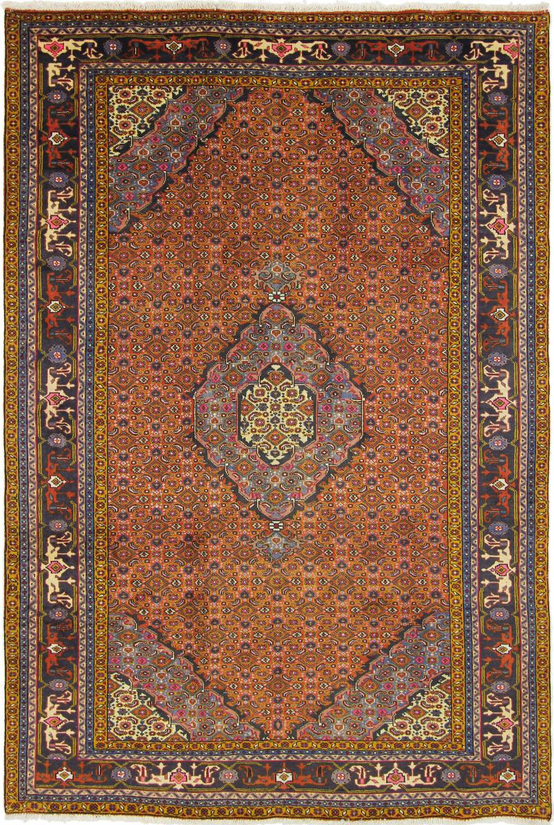 Tapis persan Ardabil 9'6"x6'6" 9'6"x6'6", Tapis persan Noué à la main