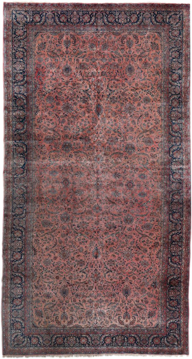 Tapis persan Amerikan Kashan Antique 16'6"x8'11" 16'6"x8'11", Tapis persan Noué à la main