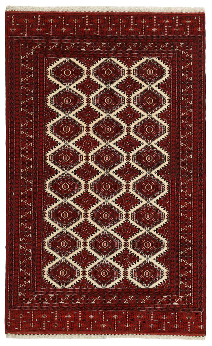 Tapis persan Turkaman 249x154 249x154, Tapis persan Noué à la main