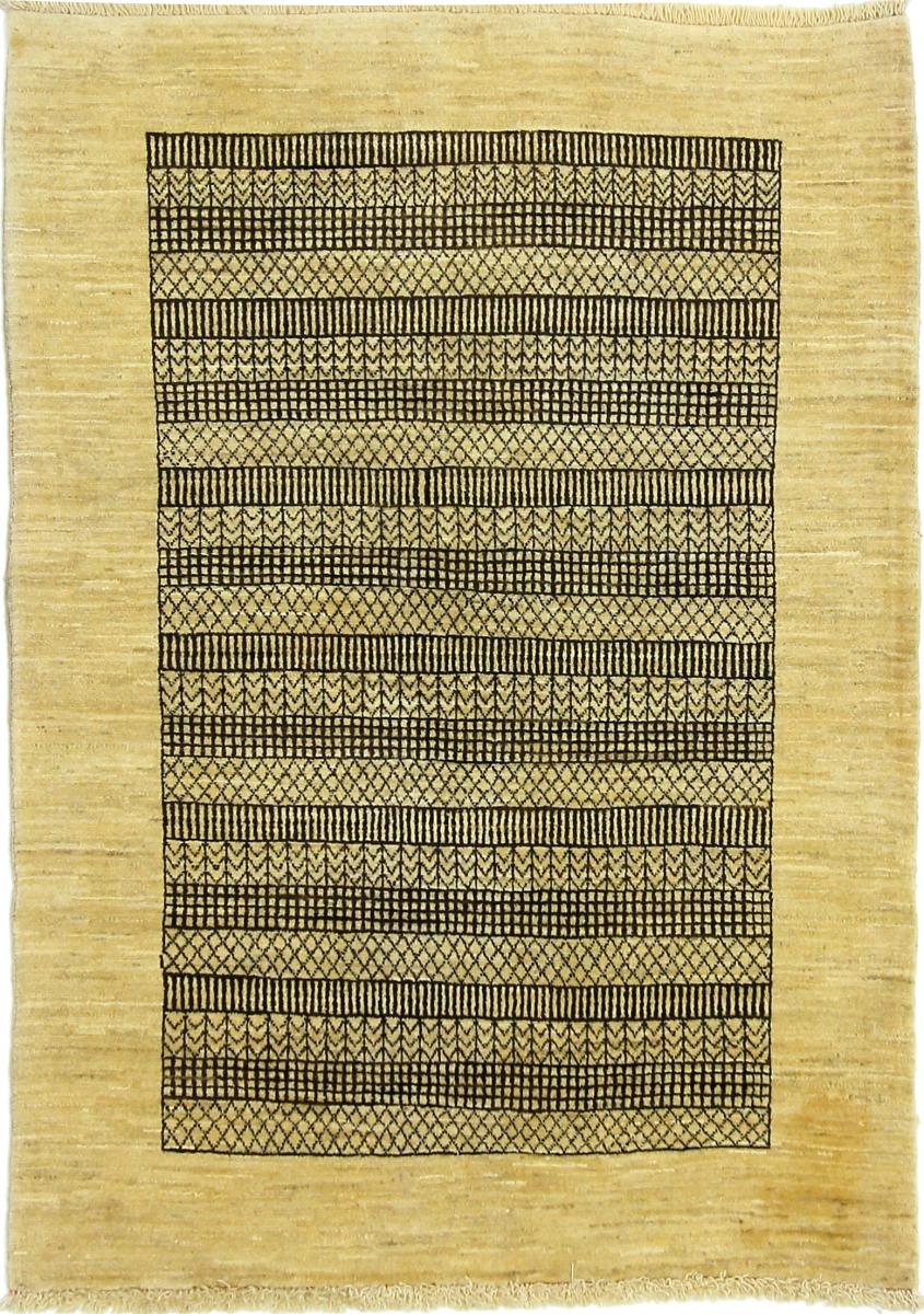 Persian Rug Persian Gabbeh Loribaft 4'10"x3'5" 4'10"x3'5", Persian Rug Knotted by hand