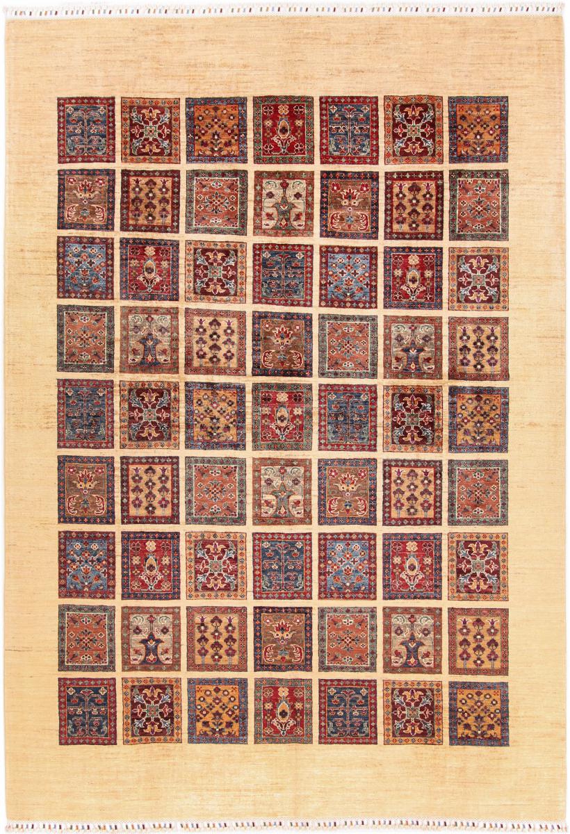 Afghan rug Arijana Bakhtiarii 9'6"x6'8" 9'6"x6'8", Persian Rug Knotted by hand