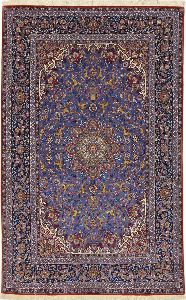 Persian Rug Isfahan Silk Warp 244x153 244x153, Persian Rug Knotted by hand