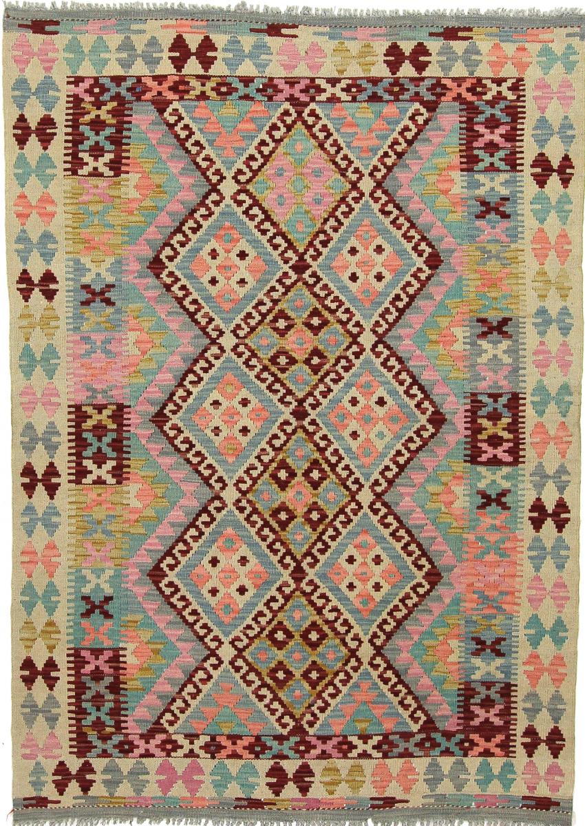 Afghanischer Teppich Kelim Afghan 174x124 174x124, Perserteppich Handgewebt