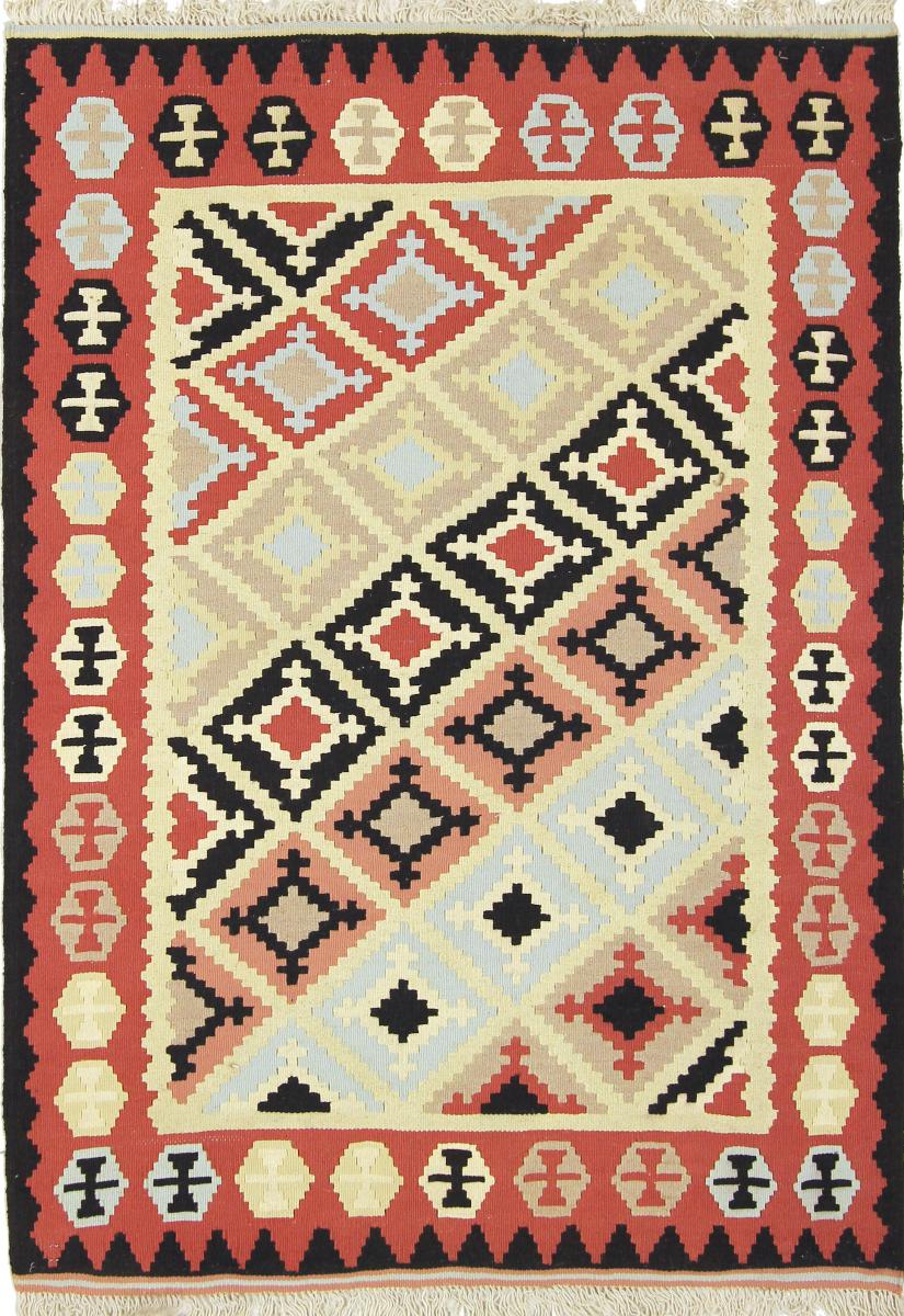 Persian Rug Kilim Fars 4'9"x3'4" 4'9"x3'4", Persian Rug Woven by hand