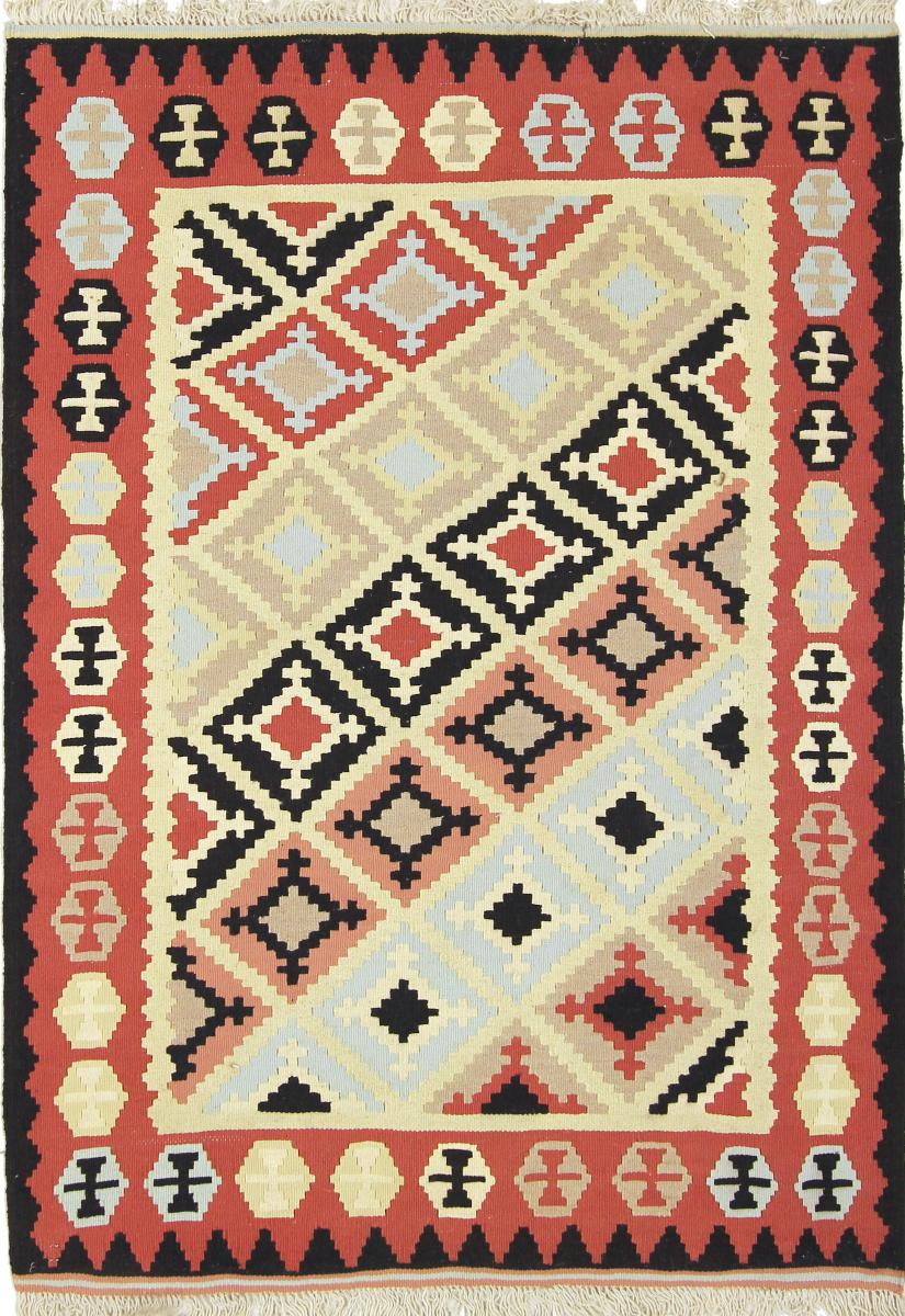 Tapete persa Kilim Fars 144x101 144x101, Tapete persa Tecido à mão