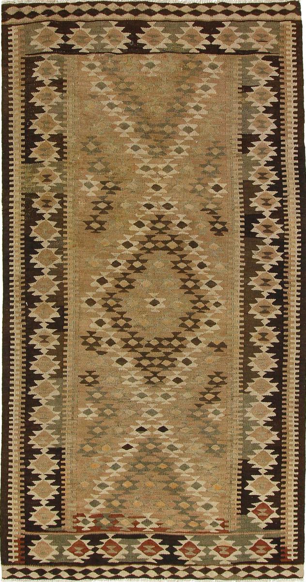  ペルシャ絨毯 キリム Fars Azerbaijan アンティーク 8'6"x4'8" 8'6"x4'8",  ペルシャ絨毯 手織り