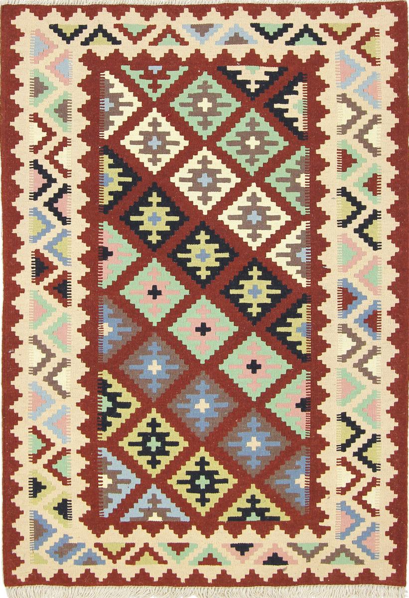 Persian Rug Kilim Fars 4'9"x3'5" 4'9"x3'5", Persian Rug Woven by hand