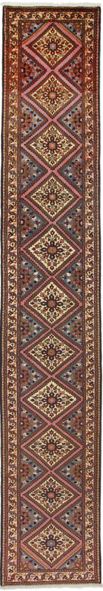 Persian Rug Rudbar 13'0"x2'2" 13'0"x2'2", Persian Rug Knotted by hand