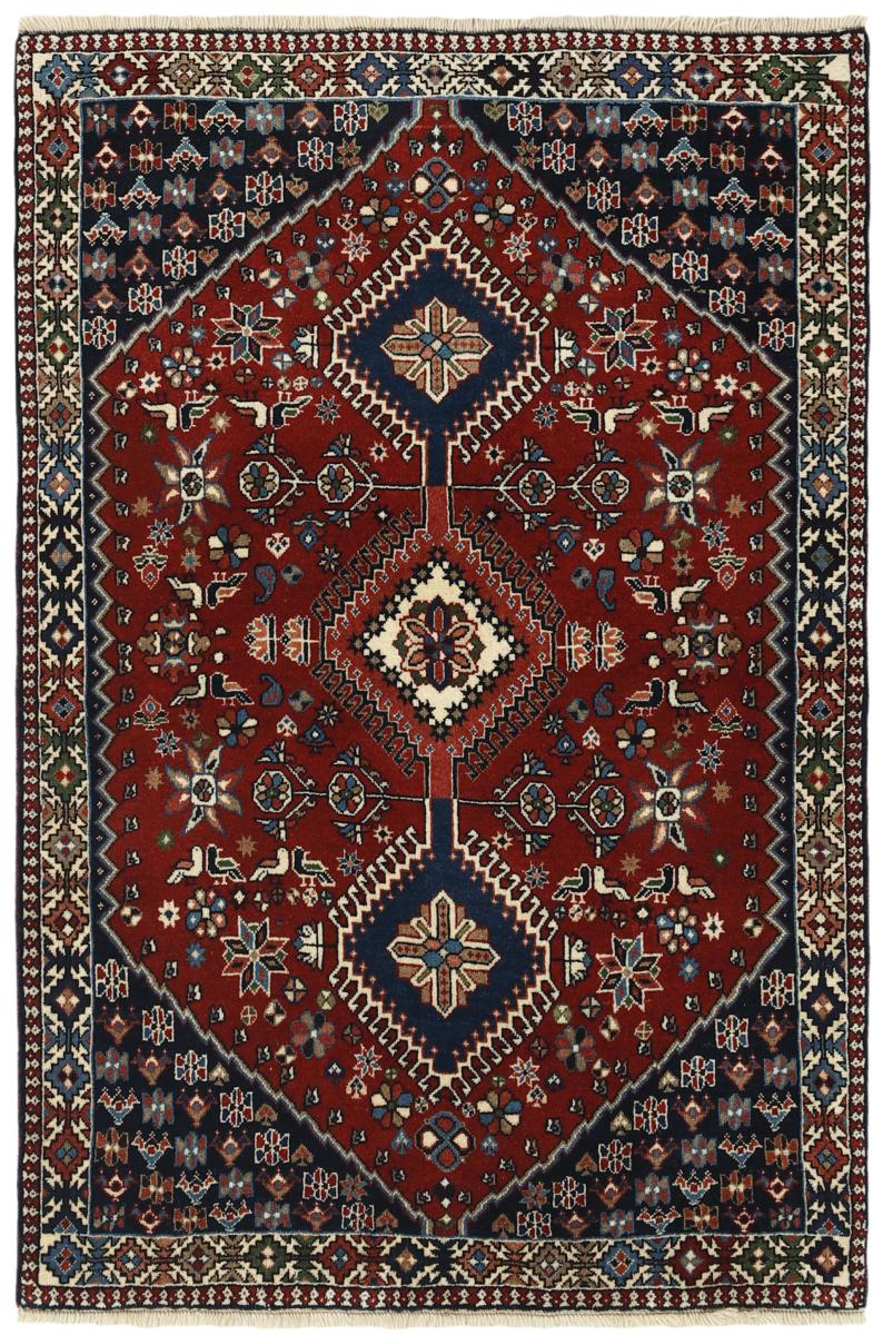 Tapis persan Yalameh 145x99 145x99, Tapis persan Noué à la main