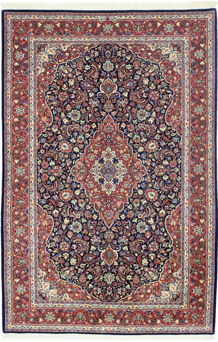 Tappeto persiano Isfahan Ilam Sherkat Farsh Ordito in Seta 215x141 215x141, Tappeto persiano Annodato a mano