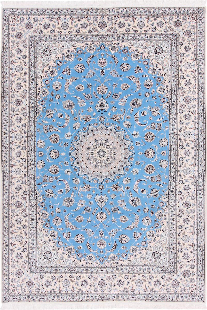 Persian Rug Nain 6La 9'11"x6'10" 9'11"x6'10", Persian Rug Knotted by hand