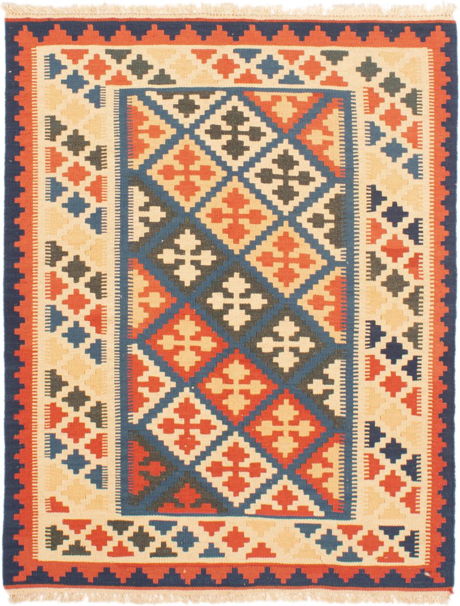 Persian Rug Kilim Fars 4'8"x3'8" 4'8"x3'8", Persian Rug Woven by hand