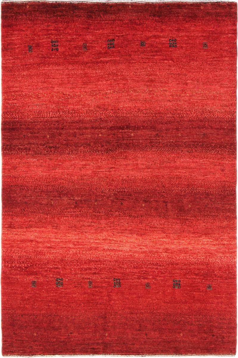 Persian Rug Persian Gabbeh Loribaft Atash 4'8"x3'1" 4'8"x3'1", Persian Rug Knotted by hand