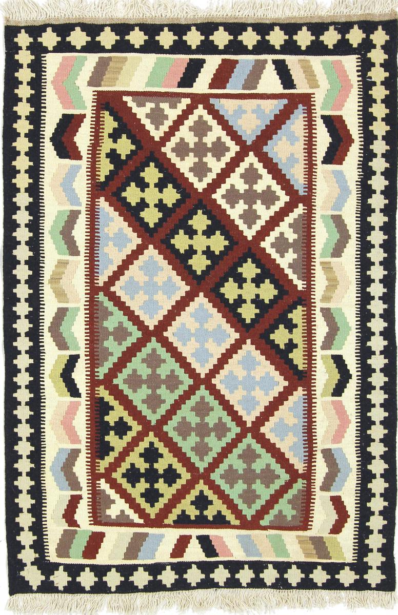 Persian Rug Kilim Fars 4'9"x3'2" 4'9"x3'2", Persian Rug Woven by hand
