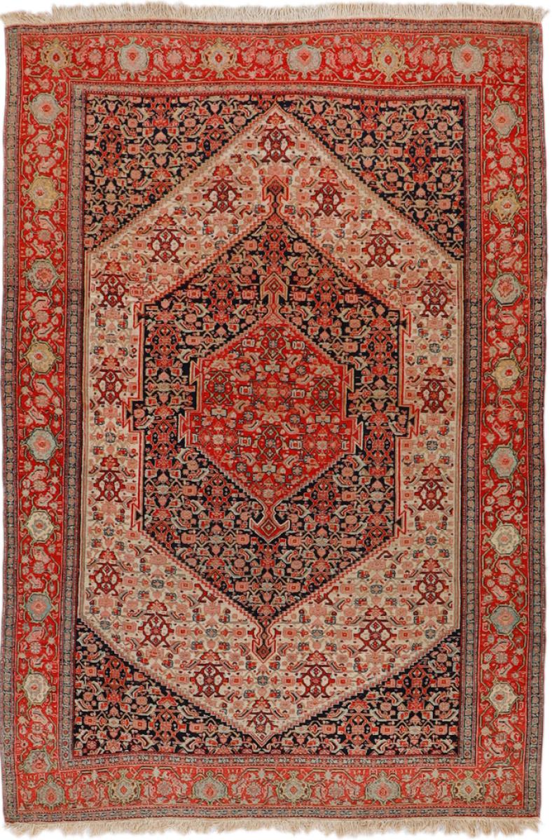 Persian Rug Senneh Antique 6'6"x4'5" 6'6"x4'5", Persian Rug Knotted by hand