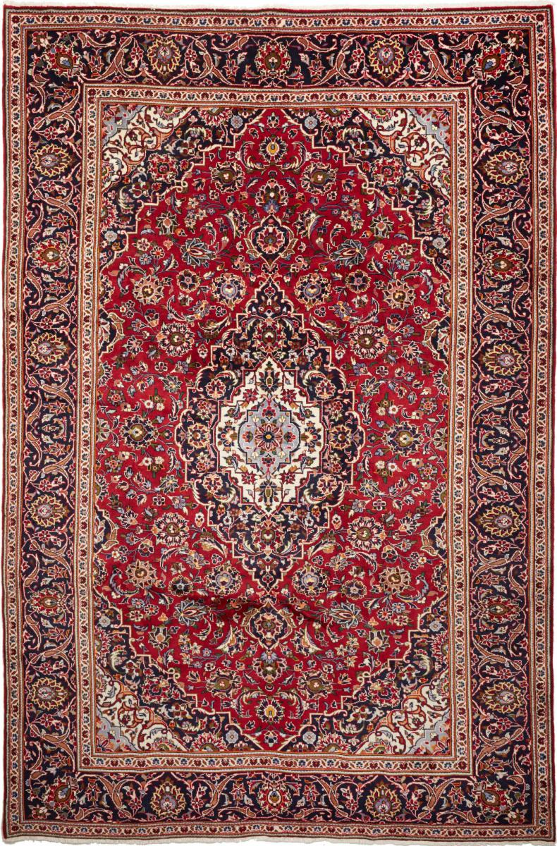 Persian Rug Keshan 10'8"x6'11" 10'8"x6'11", Persian Rug Knotted by hand