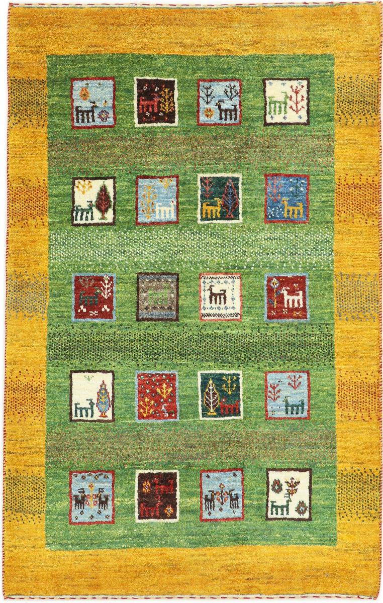 Persialainen matto Persia Gabbeh Loribaft Nature 4'1"x2'7" 4'1"x2'7", Persialainen matto Solmittu käsin