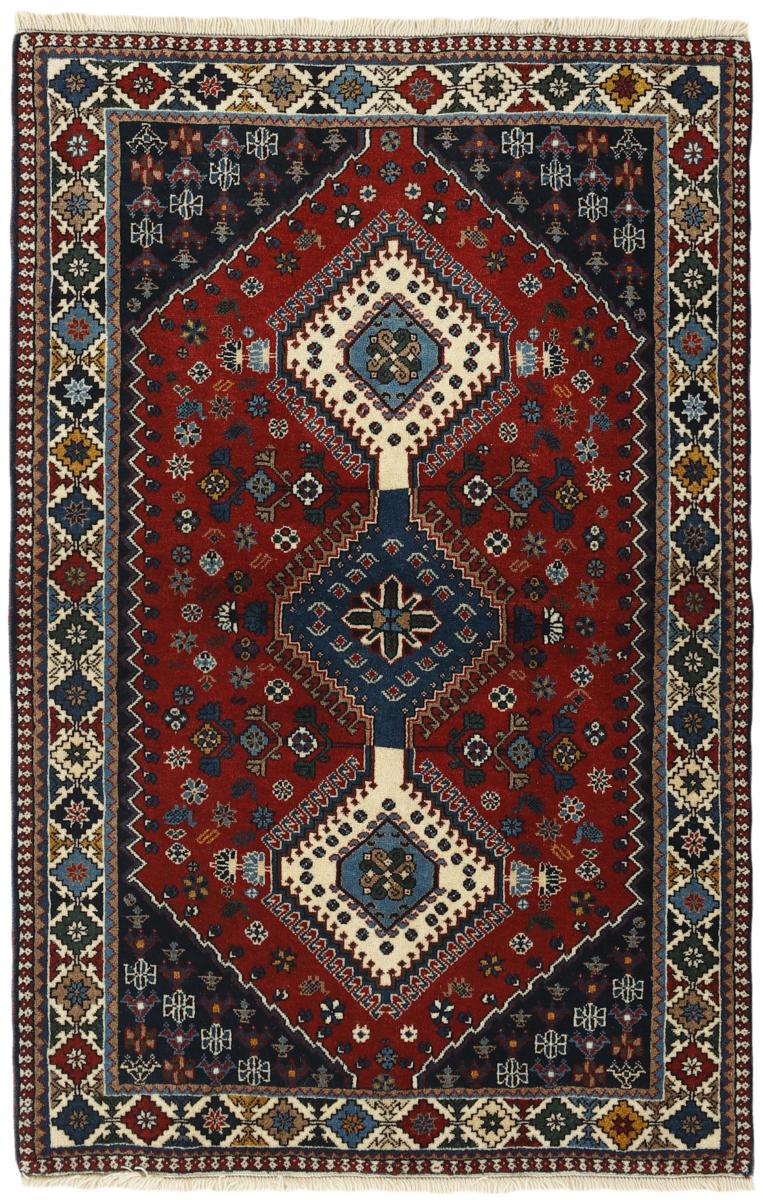 Perserteppich Yalameh 5'1"x3'4" 5'1"x3'4", Perserteppich Handgeknüpft