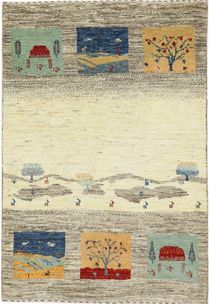 Perzisch tapijt Perzisch Gabbeh Loribaft Nature 3'11"x2'7" 3'11"x2'7", Perzisch tapijt Handgeknoopte