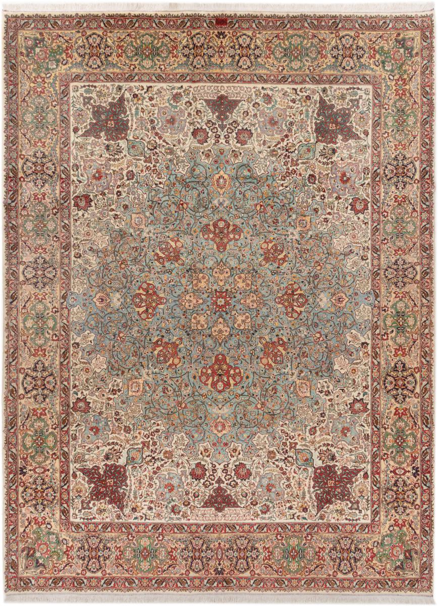 Persian Rug Tabriz 12'8"x9'5" 12'8"x9'5", Persian Rug Knotted by hand