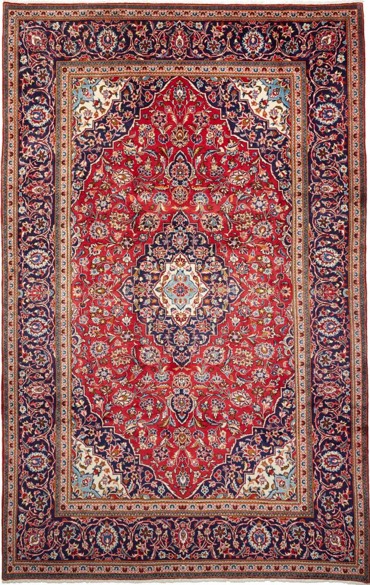 Persian Rug Keshan 9'8"x6'5" 9'8"x6'5", Persian Rug Knotted by hand