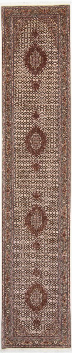 Persian Rug Tabriz 50Raj 13'3"x2'8" 13'3"x2'8", Persian Rug Knotted by hand