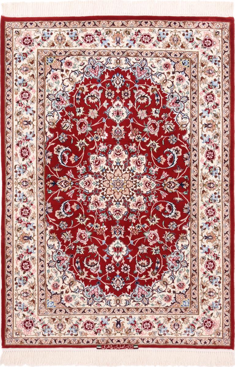Persian Rug Isfahan Silk Warp 160x109 160x109, Persian Rug Knotted by hand