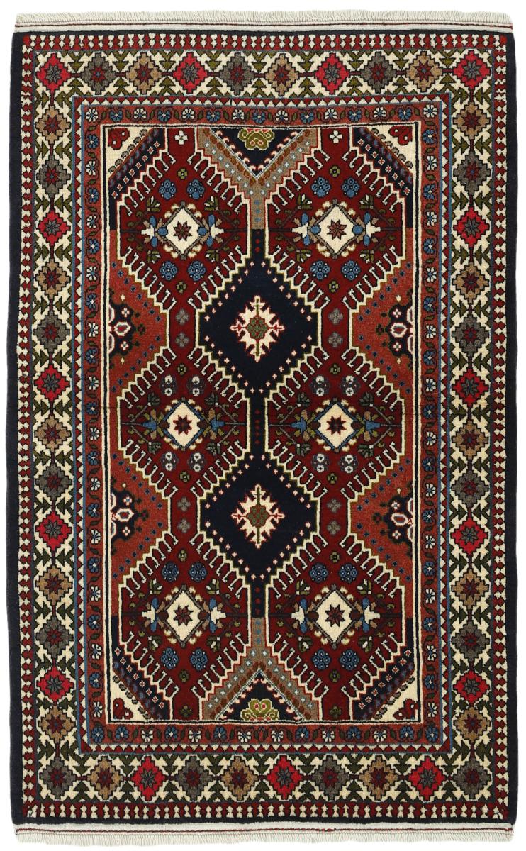 Persian Rug Yalameh 5'1"x3'5" 5'1"x3'5", Persian Rug Knotted by hand