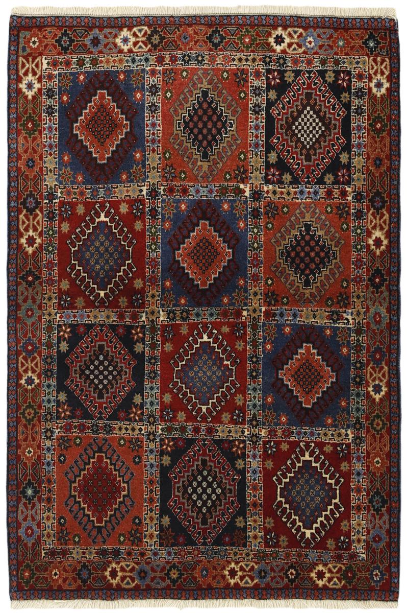 Persialainen matto Yalameh 4'10"x3'4" 4'10"x3'4", Persialainen matto Solmittu käsin