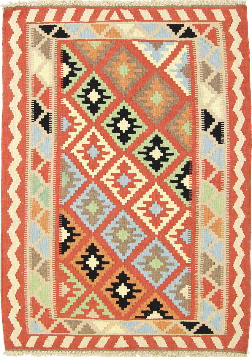 Persian Rug Kilim Fars 4'11"x3'5" 4'11"x3'5", Persian Rug Woven by hand
