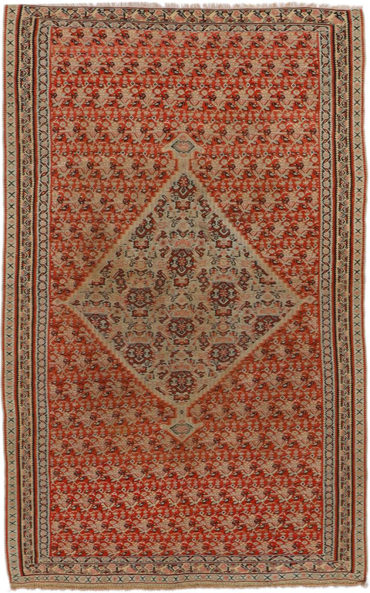 Tapis persan Senneh Antique 6'7"x4'3" 6'7"x4'3", Tapis persan Noué à la main