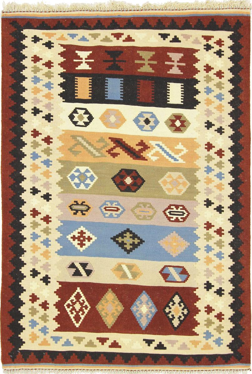 Tapete persa Kilim Fars 151x102 151x102, Tapete persa Tecido à mão