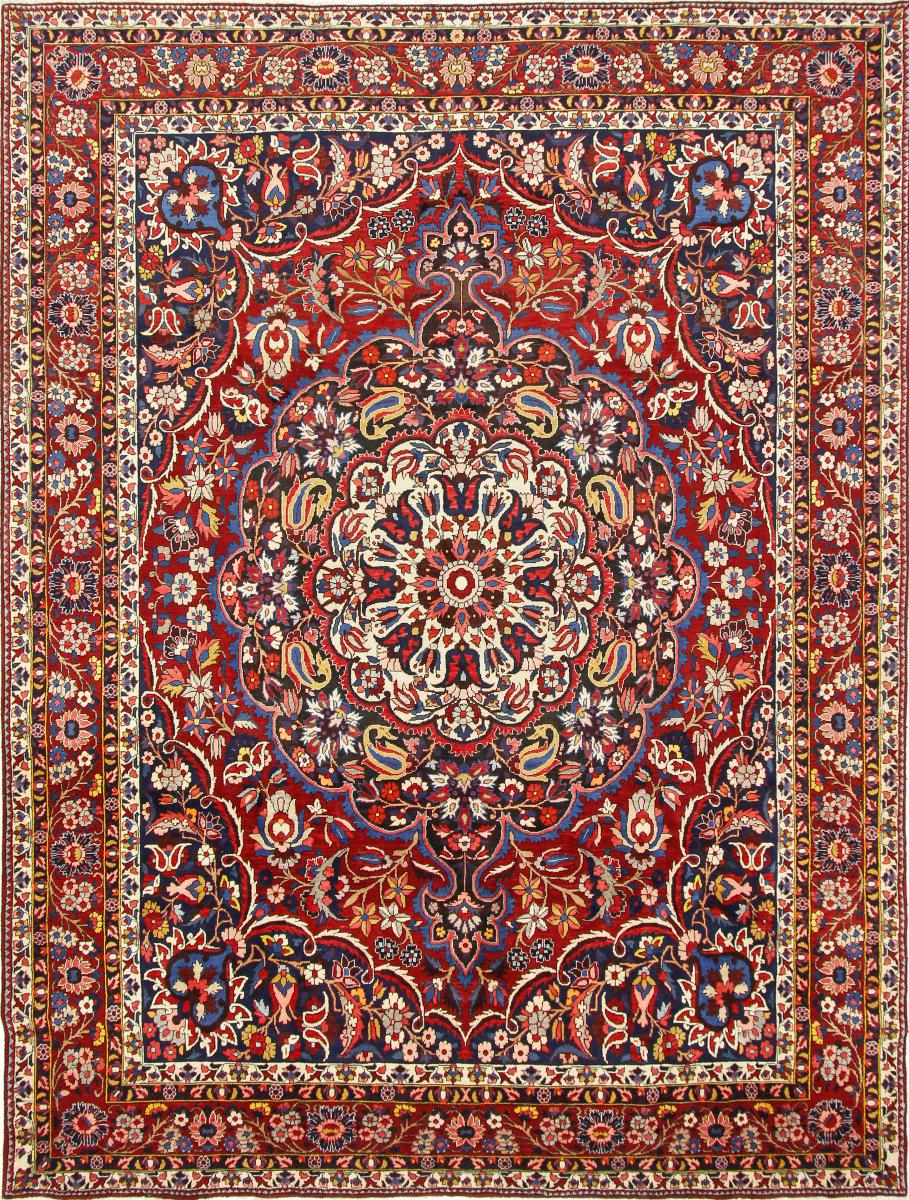 Persian Rug Bakhtiari 11'7"x8'10" 11'7"x8'10", Persian Rug Knotted by hand